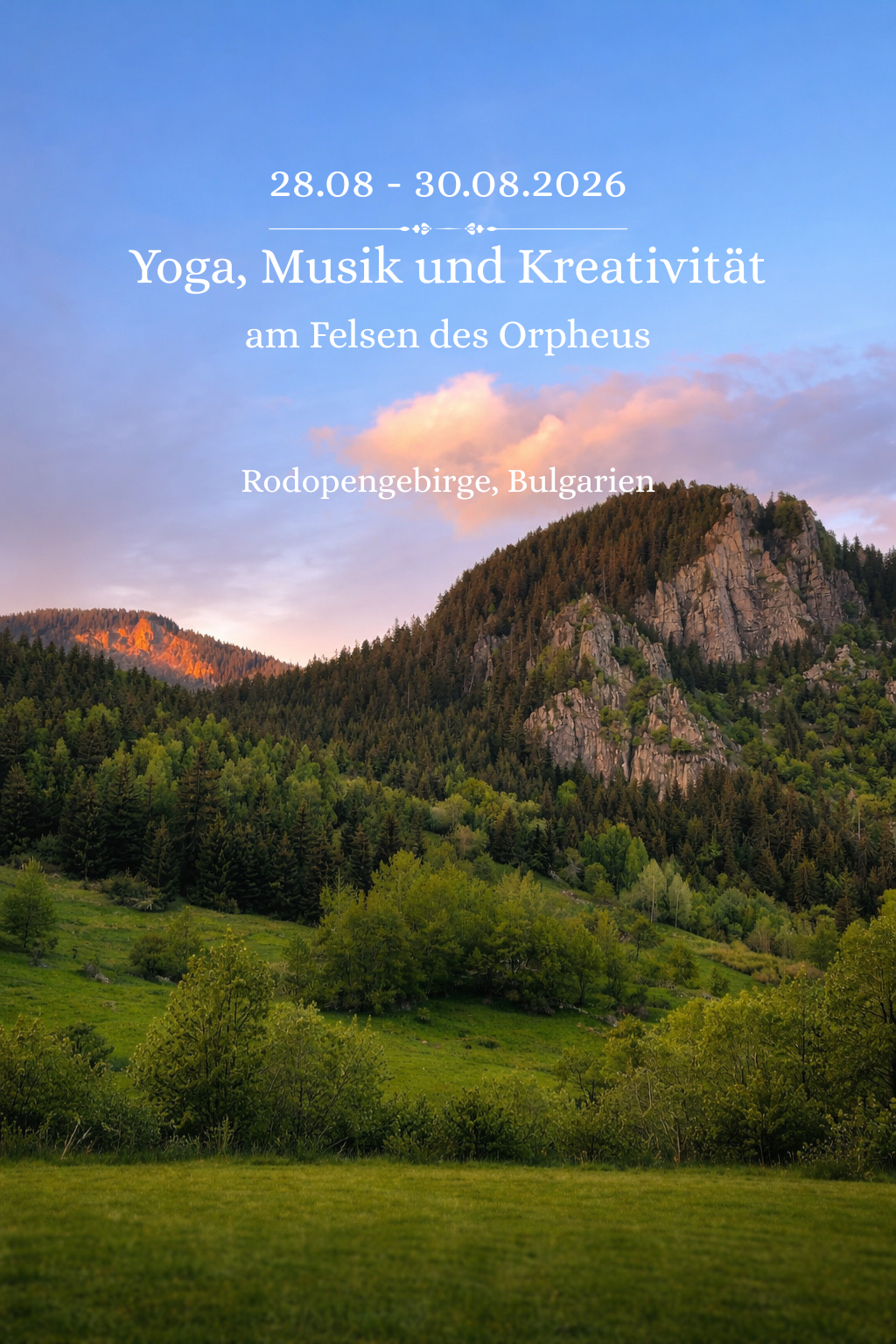 Retreat: Yoga, Musik und Kreativität am Felsen des Orpheus